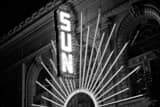Sun Theater Sign Black and White Horizontal Sun Theater Sign black and white