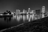 Downtown St Petersburg Skyline Black and White Horizontal Downtown St Petersburg Skyline black and white