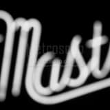 Mastrys Neon Sign Black and White Square Mastrys Neon Sign black and white