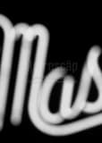 Mastrys Neon Sign Black and White Vertical Mastrys Neon Sign black and white