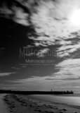 St Pete Beach Overnight Black and White Vertical St Pete Beach Overnight black and white