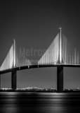 St Pete Sunshine Skyway Bridge Tampa Bay Black and White Vertical St Pete Sunshine Skyway Bridge Tampa Bay black and white
