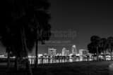 St Petersburg Skyline Vinoy Park Black and White Horizontal St Petersburg Skyline Vinoy Park black and white