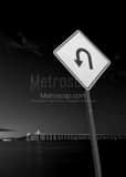 Sunshine Skyway Fishing Pier U Turn Black and White Vertical Sunshine Skyway Fishing Pier U Turn black and white