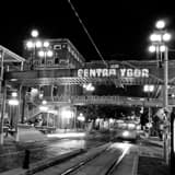 Centro Ybor City Black and White Square Centro Ybor City black and white