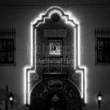 Columbia Restaurant Ybor City Black and White Square Columbia Restaurant Ybor City black and white