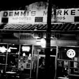 Demmis Market Ybor Black and White Square Demmis Market Ybor black and white