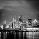 Downtown Tampa Black and White Square Downtown Tampa black and white