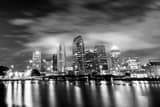 Tampa Skyline Black and White Horizontal Tampa Skyline black and white