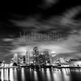 Tampa Skyline Black and White Square Tampa Skyline black and white