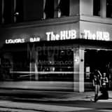 The Hub Downtown Tampa Black and White Square The Hub Downtown Tampa black and white