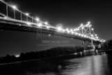 Anthony Wayne Bridge Over Maumee River Black and White Horizontal Anthony Wayne Bridge Over Maumee River black and white