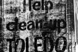 Clean Up Toledo Mural Black and White Horizontal Clean Up Toledo Mural black and white