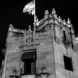 Toledo Blade Building Black and White Square Toledo Blade Building black and white
