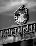 Toledo Mud Hens Sign Black and White Vertical Toledo Mud Hens Sign black and white