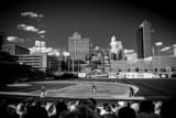 Toledo Skyline Fifth Third Field Black and White Horizontal Toledo Skyline Fifth Third Field black and white