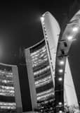 Toronto City Hall Black and White Vertical Toronto City Hall black and white