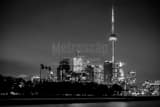 Toronto Skyline Black and White Horizontal Toronto Skyline black and white