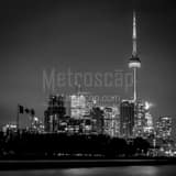 Toronto Skyline Black and White Square Toronto Skyline black and white