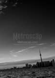 Toronto Skyline Lake Ontario Shore Black and White Vertical Toronto Skyline Lake Ontario Shore black and white