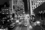 Traffic Queen Street West Black and White Horizontal Traffic Queen Street West black and white