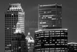 Downtown Tulsa Skyline Black and White Horizontal Downtown Tulsa Skyline black and white