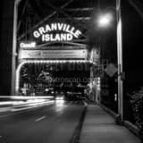 Granville Island Sign Black and White Square Granville Island Sign black and white