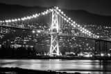 Lions Gate Bridge Black and White Horizontal Lions Gate Bridge black and white