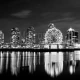 Telus Science World Dome Black and White Square Telus Science World Dome black and white