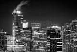 Vancouver Skyline From Stanley Park Black and White Horizontal Vancouver Skyline From Stanley Park black and white
