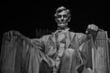 Abraham Lincoln Statue Lincoln Memorial Black and White Horizontal Abraham Lincoln Statue Lincoln Memorial black and white