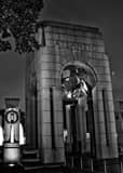 Atlantic Pavilion Ww2 Memorial Black and White Vertical Atlantic Pavilion Ww2 Memorial black and white