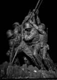 Iwo Jima Statue Arlington National Cemetary Black and White Vertical Iwo Jima Statue Arlington National Cemetary black and white