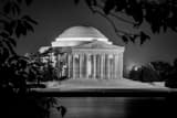 Jefferson Memorial Black and White Horizontal Jefferson Memorial black and white