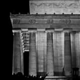 Lincoln Memorial Black and White Square Lincoln Memorial black and white