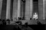 Lincoln Memorial Steps Black and White Horizontal Lincoln Memorial Steps black and white