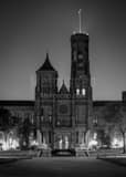 Smithsonian Castle Black and White Vertical Smithsonian Castle black and white