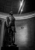Thomas Jefferson Statue Jefferson Memorial Black and White Vertical Thomas Jefferson Statue Jefferson Memorial black and white