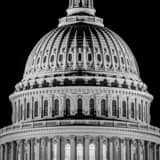Us Capitol Building Dome Black and White Square Us Capitol Building Dome black and white