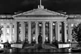 Us Treasury Department Building Black and White Horizontal Us Treasury Department Building black and white