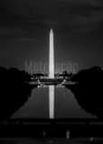 Washington Monument From Lincoln Memorial Black and White Vertical Washington Monument From Lincoln Memorial black and white
