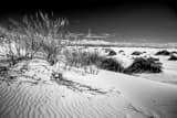 White Gypsum Sand Dunes In White Sands New Mexico Black and White Horizontal White Gypsum Sand Dunes In White Sands New Mexico black and white