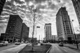 Federal Plaza At Market Street Black and White Horizontal Federal Plaza At Market Street black and white