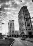 Federal Plaza At Market Street Black and White Vertical Federal Plaza At Market Street black and white