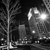 Youngstown Market Street Black and White Square Youngstown Market Street black and white