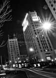 Youngstown Market Street Black and White Vertical Youngstown Market Street black and white