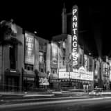 The Pantages Theatre on Hollywood Blvd. black and white Pictures Square The Pantages Theatre on Hollywood Blvd. black and white Pictures